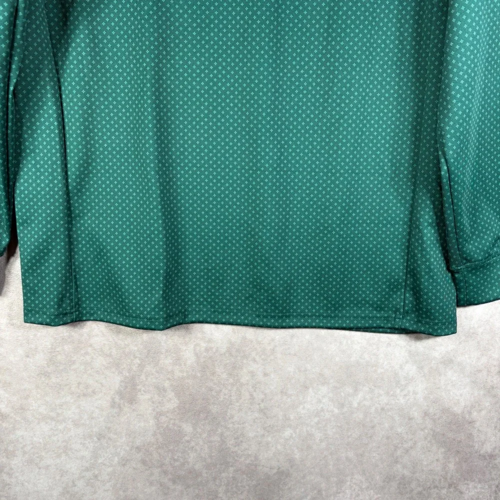 Mizzen+Main Pullover Men Green Versa Quarter Zip Golf Performance Stretch NEW